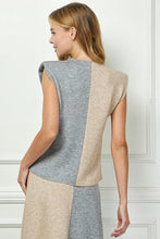 Load image into Gallery viewer, COLOR BLOCK SLEEVELESS TOP