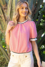 Load image into Gallery viewer, Hot Pink Short Sleeve Cute Top