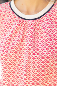 Hot Pink Short Sleeve Cute Top