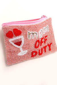 Small Beads Coin Pouch