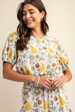 Load image into Gallery viewer, FLORA PRINTED SHORT SLEEVE TOP