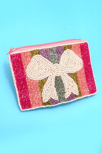 Small Beads Coin Pouch