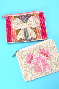 Small Beads Coin Pouch