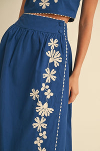 EMBROIDERED SKIRT SET