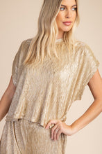 Load image into Gallery viewer, Gold Sleeveless Top