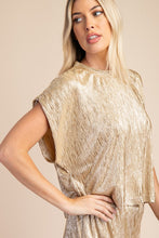 Load image into Gallery viewer, Gold Sleeveless Top