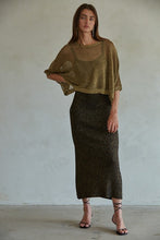 Load image into Gallery viewer, METALLIC BRONZE CROP TOP