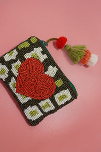 Small Beads Coin Pouch