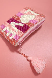 Small Beads Coin Pouch