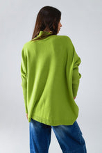 Load image into Gallery viewer, COZY GREEN OVERSIZED SWEATER