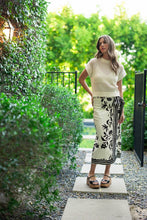 Load image into Gallery viewer, Floral Print Linen Wrap Skirt