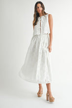 Load image into Gallery viewer, Eyelet Blouse And Skirt Set