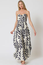 Load image into Gallery viewer, TUBE TIE FRONT CHEST SMOCKED BACK TOP JUMPSUIT