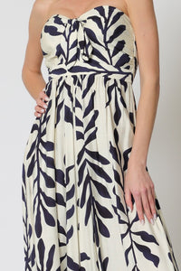 TUBE TIE FRONT CHEST SMOCKED BACK TOP JUMPSUIT