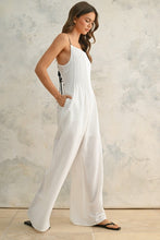 Load image into Gallery viewer, CRINKLED JUMPSUIT WITH CONTRAST STRAP