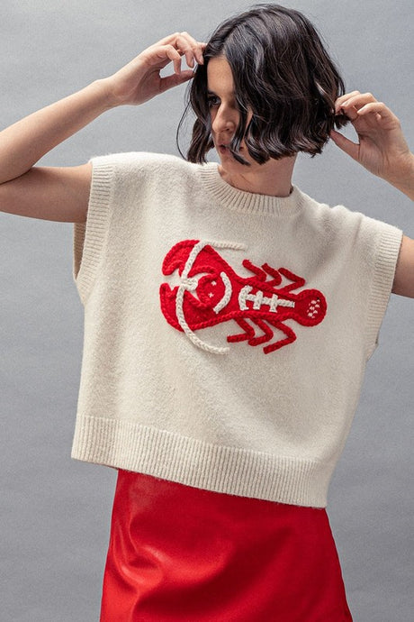 Lobster Knit Top