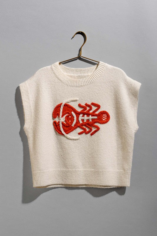Lobster Knit Top