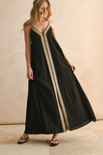 Load image into Gallery viewer, Straw-stitched Maxi Dress