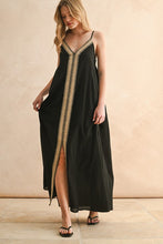 Load image into Gallery viewer, Straw-stitched Maxi Dress