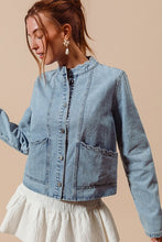 Load image into Gallery viewer, BUTTON UP DENIM JACKET