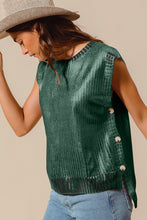 Load image into Gallery viewer, METALLIC FOIL SWEATER VEST