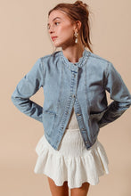 Load image into Gallery viewer, BUTTON UP DENIM JACKET