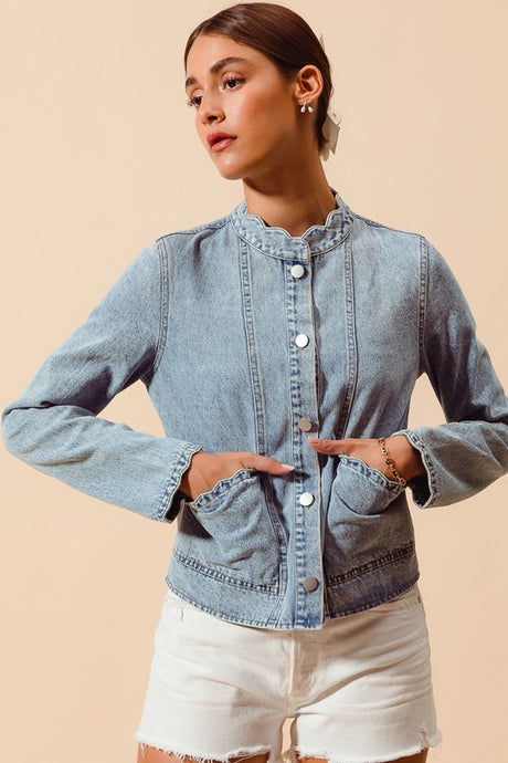 BUTTON UP DENIM JACKET