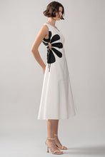 Load image into Gallery viewer, One Shoulder Flower Midi Dress