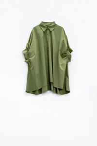 OVERSIZED BLOUSE - OLIVE